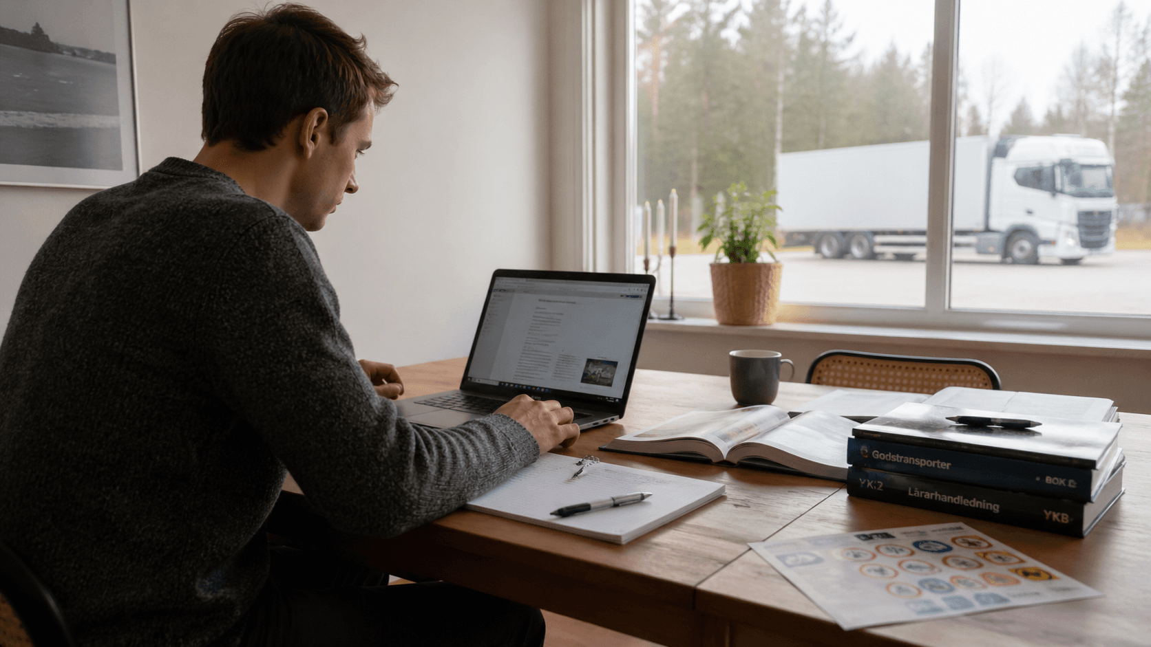 Lastbil på väg - YKB-provet: så förbereder du dig